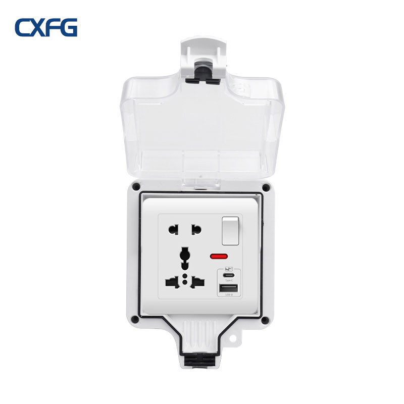 Outdoor Power Adapter Usb C - 86 유형 IP66 실외 방수 소켓,