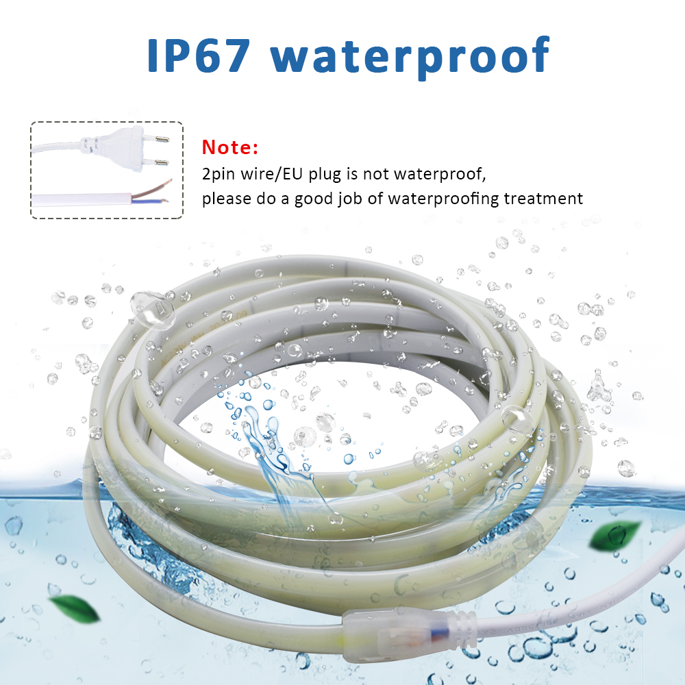 220V IP67 방수 COB LED 스트립 3000K - Outdoor Power Strip Weatherproof 리뷰 및 가격
