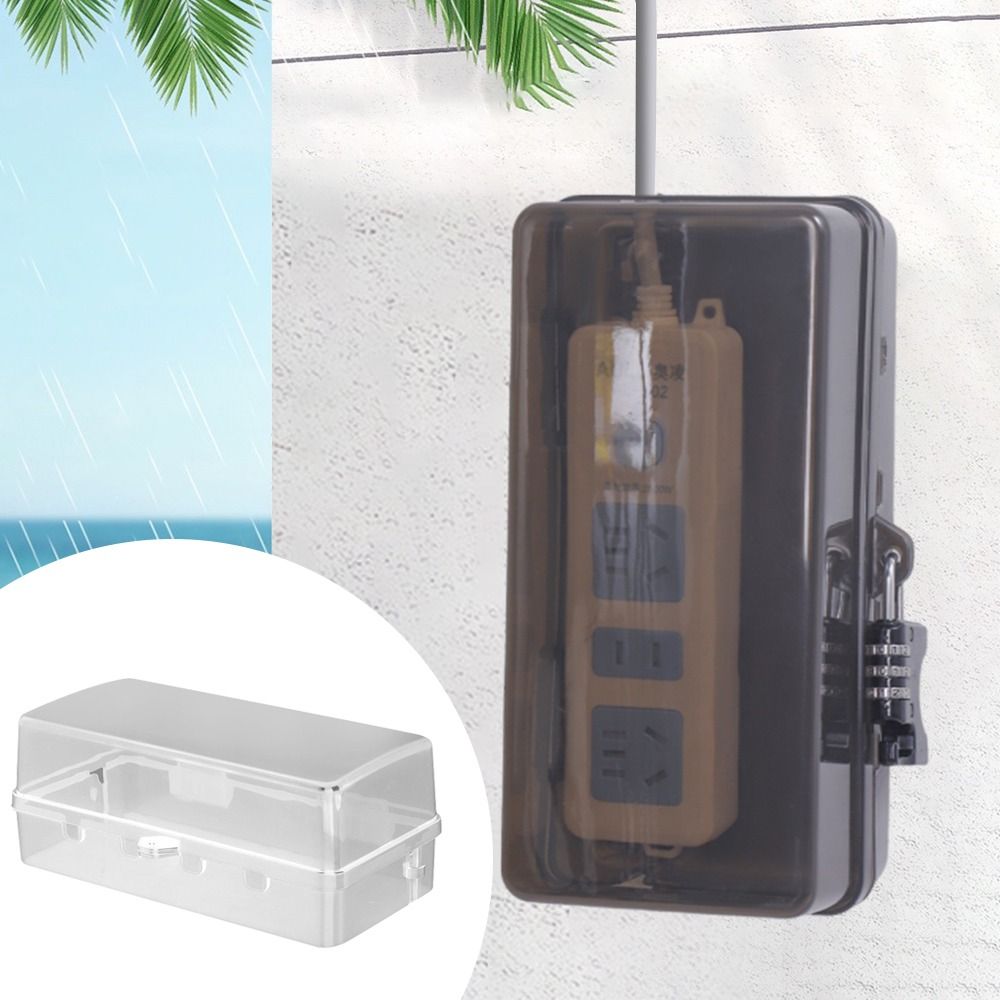 휴대용 플라스틱 플러그 박스 도난 방지 방수 케이블 관 - Outdoor Power Strip Weatherproof 리뷰 및 가격